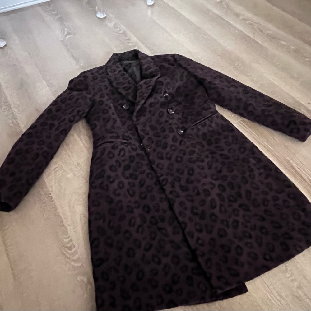 Ann Taylor Leopard Wool Coat